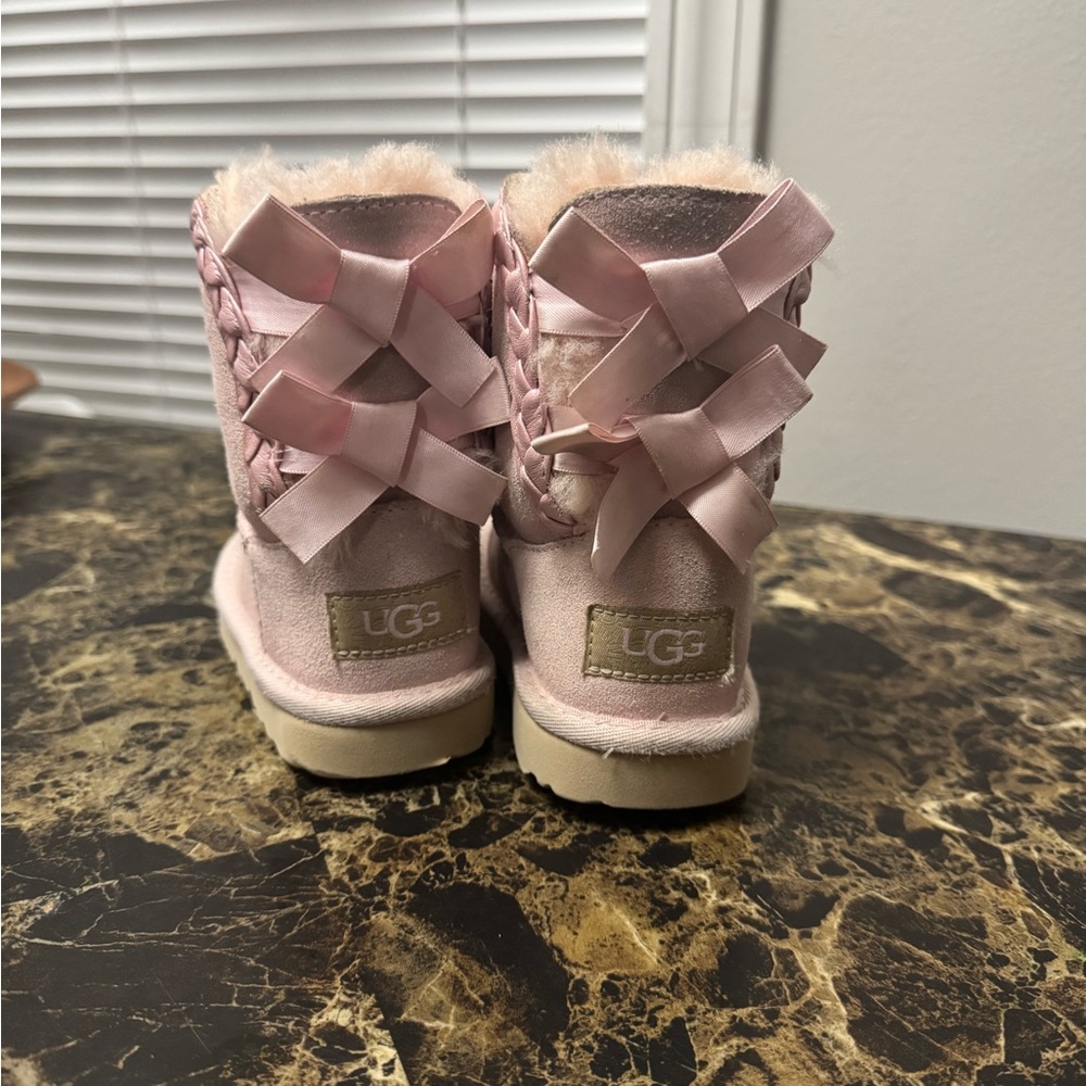 UGG Kids Pink Bow Boots